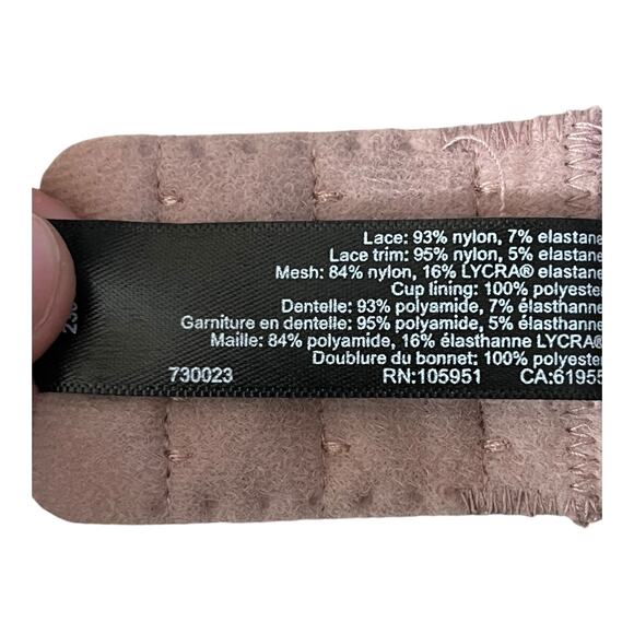 Natori bra 730023 Feathers underwire contour pink size 32DDD 32F - Picture 5 of 6